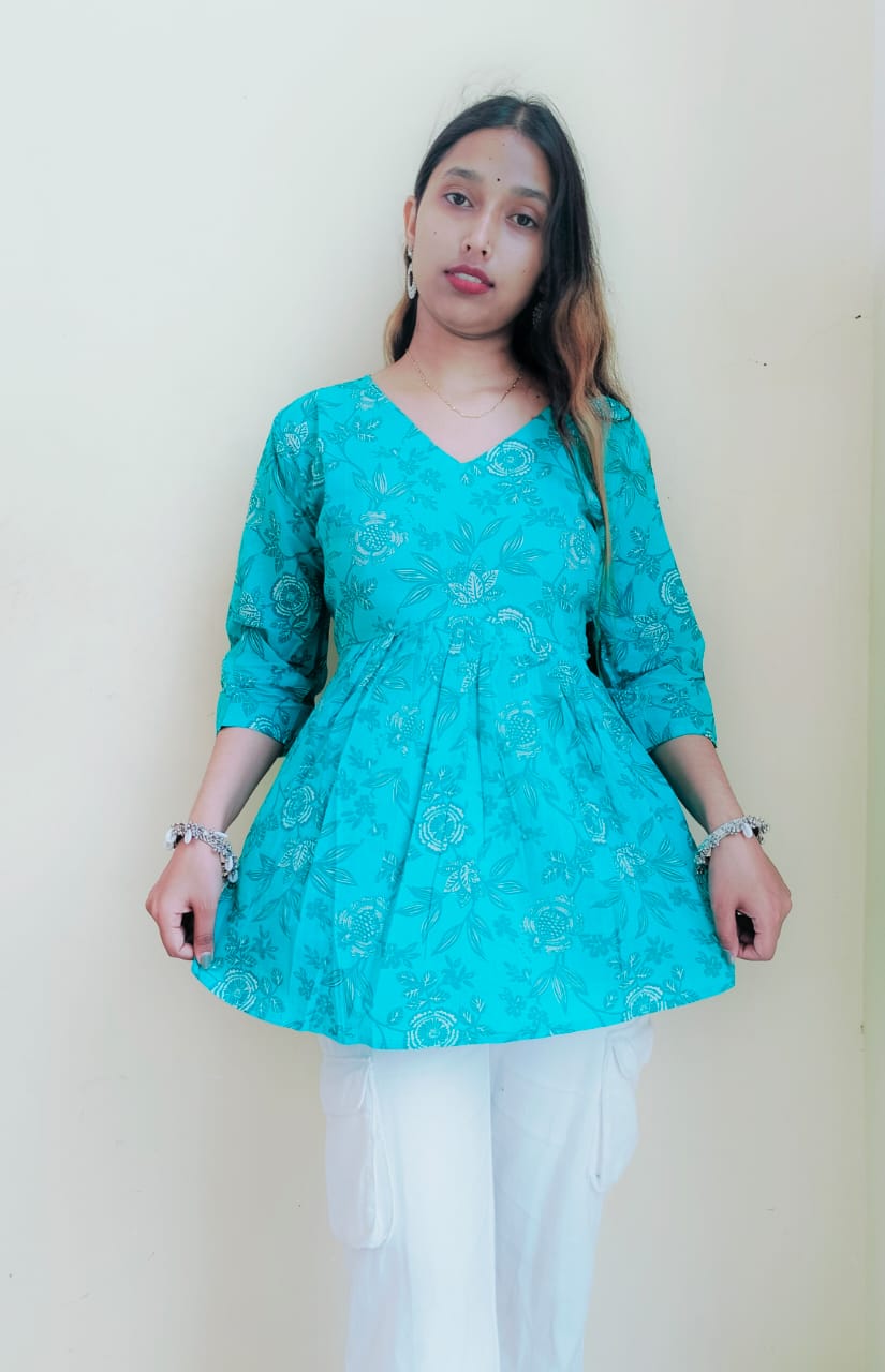 Floral Peplum Top