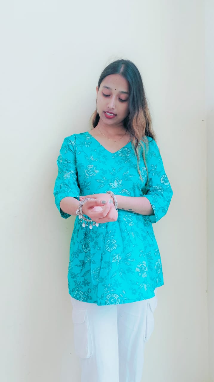 Floral Peplum Top