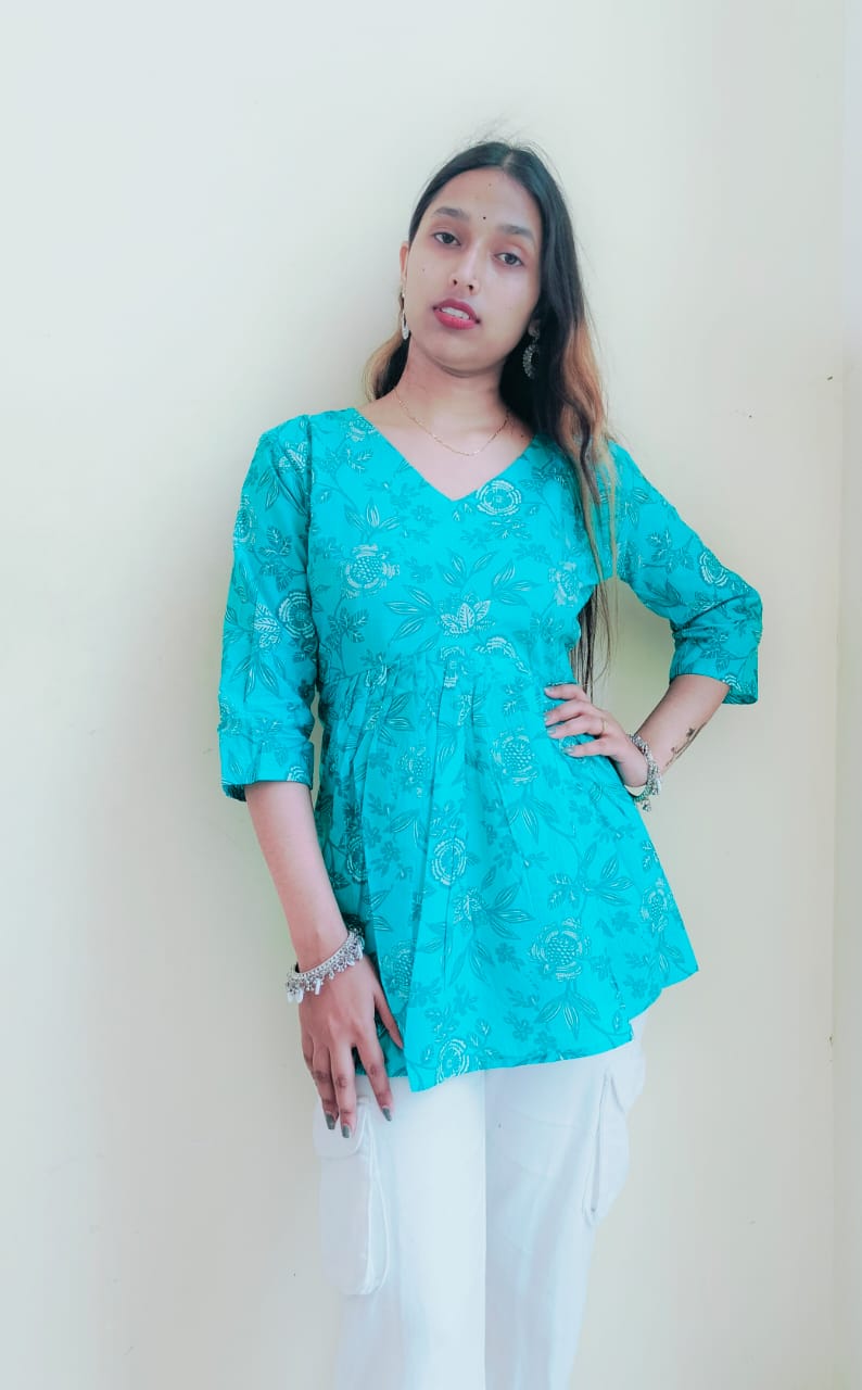 Floral Peplum Top